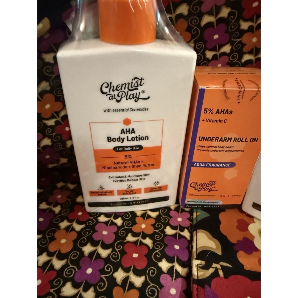 Chemist at Play Daily Set Exfoliating body wash, body lotion, and under arm roll - Picture 3 of 5